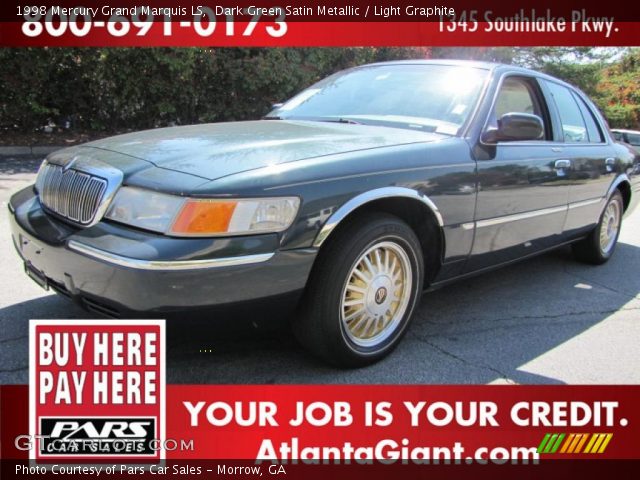 1998 Mercury Grand Marquis LS in Dark Green Satin Metallic