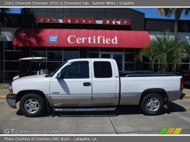 2001 Chevrolet Silverado 1500 LS Extended Cab in Summit White