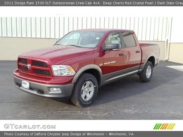 2011 Dodge Ram 1500 SLT Outdoorsman Crew Cab 4x4 in Deep Cherry Red Crystal Pearl