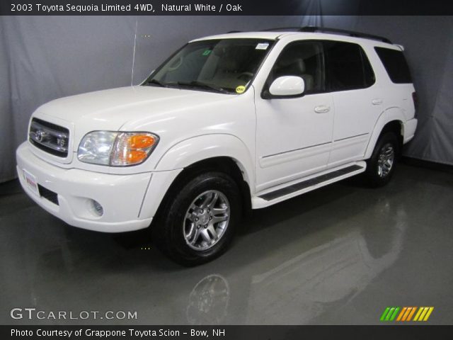 Natural White 2003 Toyota Sequoia Limited 4wd Oak Interior