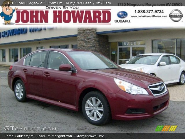 2011 Subaru Legacy 2.5i Premium in Ruby Red Pearl