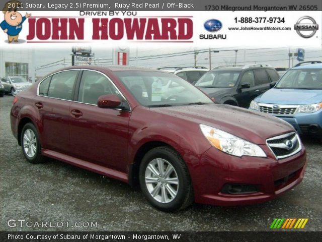 2011 Subaru Legacy 2.5i Premium in Ruby Red Pearl