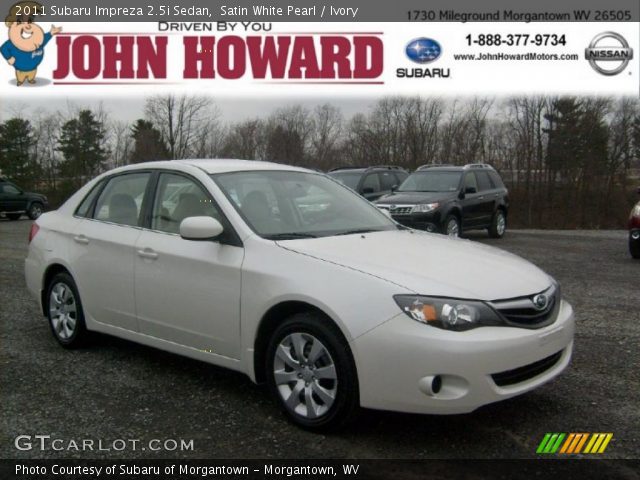 2011 Subaru Impreza 2.5i Sedan in Satin White Pearl