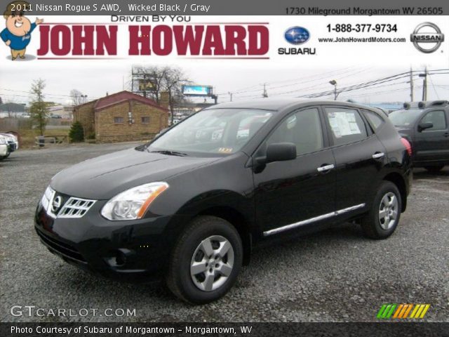 2011 Nissan Rogue S AWD in Wicked Black