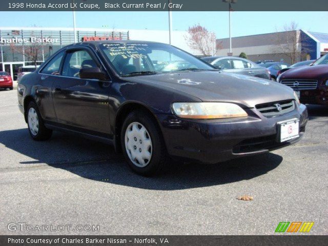 1998 Honda Accord LX Coupe in Black Currant Pearl