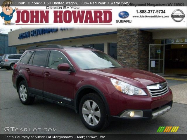 2011 Subaru Outback 3.6R Limited Wagon in Ruby Red Pearl