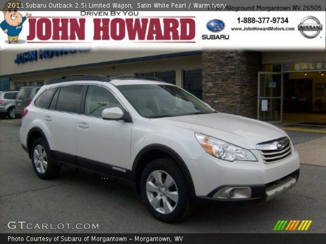 2011 Subaru Outback 2.5i Limited Wagon in Satin White Pearl
