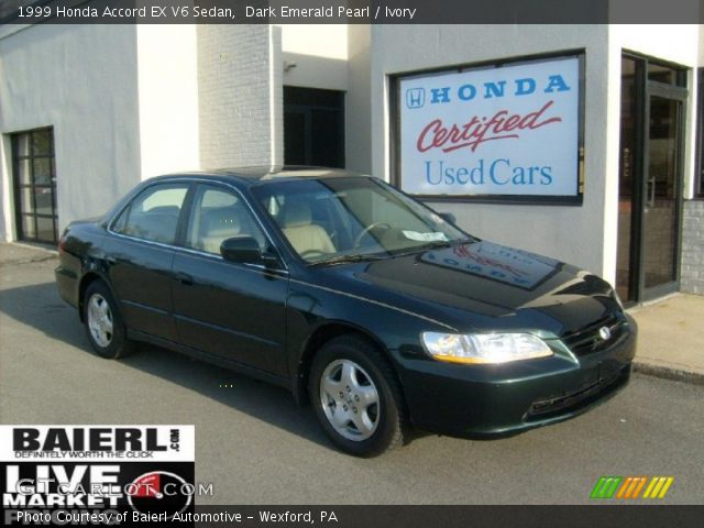 1999 Honda Accord EX V6 Sedan in Dark Emerald Pearl