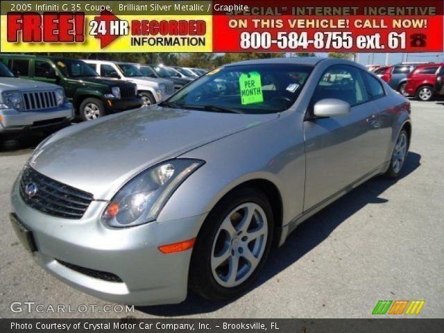 2005 Infiniti G 35 Coupe in Brilliant Silver Metallic