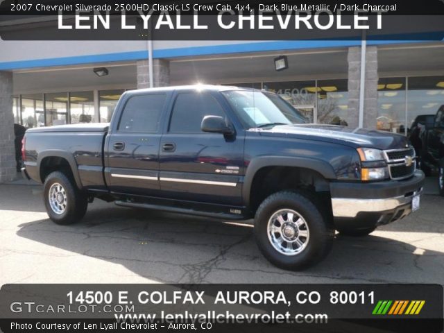 2007 Chevrolet Silverado 2500HD Classic LS Crew Cab 4x4 in Dark Blue Metallic