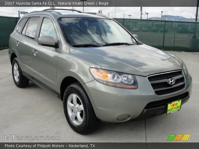 2007 Hyundai Santa Fe GLS in Natural Khaki Green