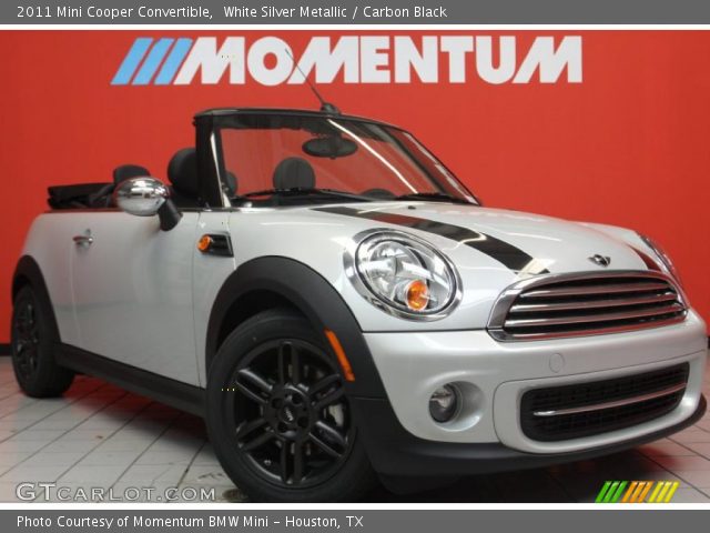 2011 Mini Cooper Convertible in White Silver Metallic