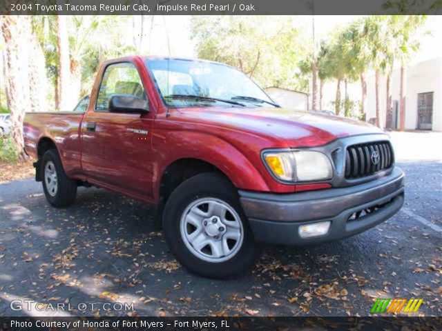 2004 Toyota Tacoma Regular Cab in Impulse Red Pearl