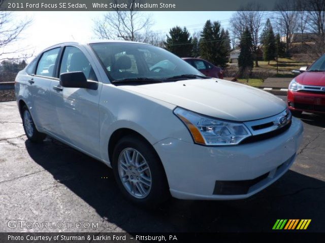 2011 Ford Focus SE Sedan in White Suede