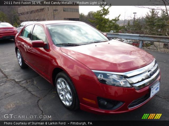 2011 Ford Fusion SE V6 in Red Candy Metallic