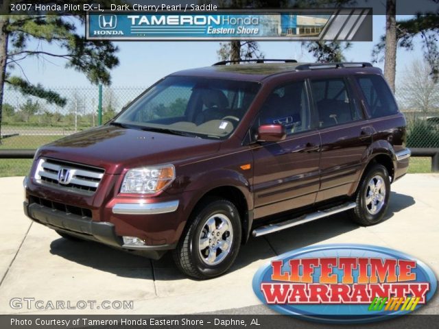 2007 Honda Pilot EX-L in Dark Cherry Pearl