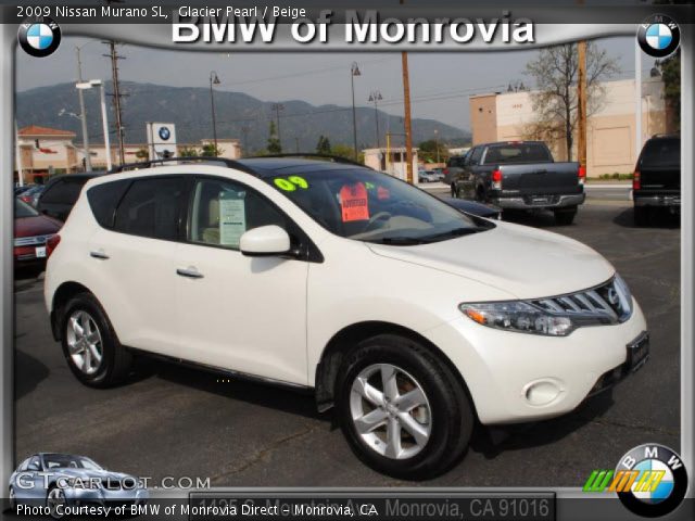 2009 Nissan Murano SL in Glacier Pearl