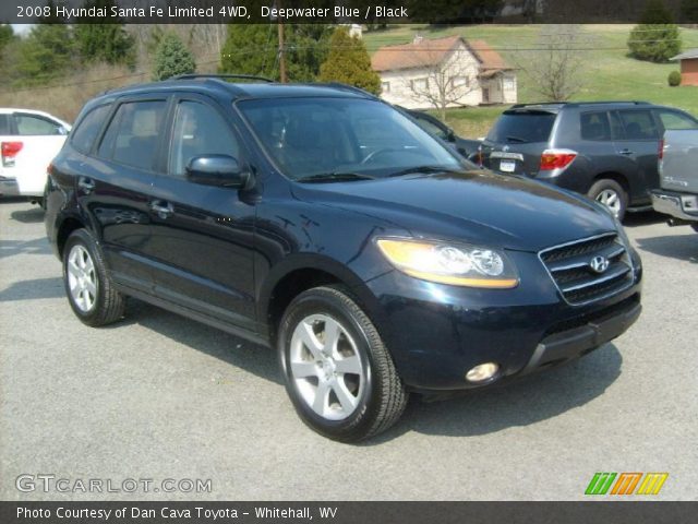 2008 Hyundai Santa Fe Limited 4WD in Deepwater Blue