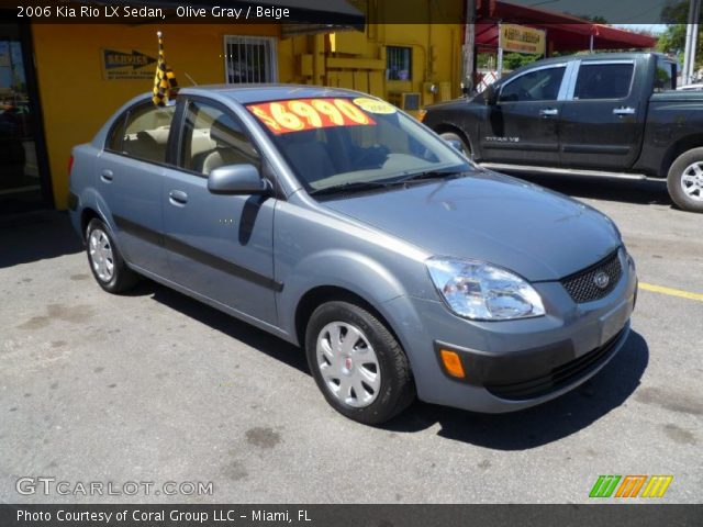 2006 Kia Rio LX Sedan in Olive Gray