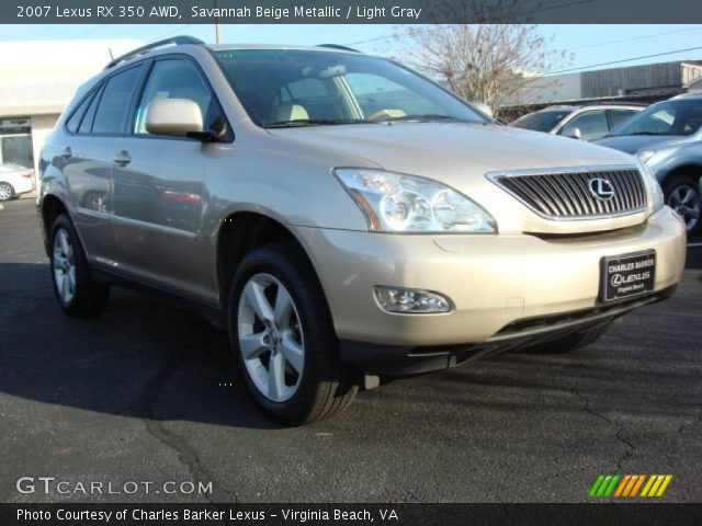 2007 Lexus RX 350 AWD in Savannah Beige Metallic