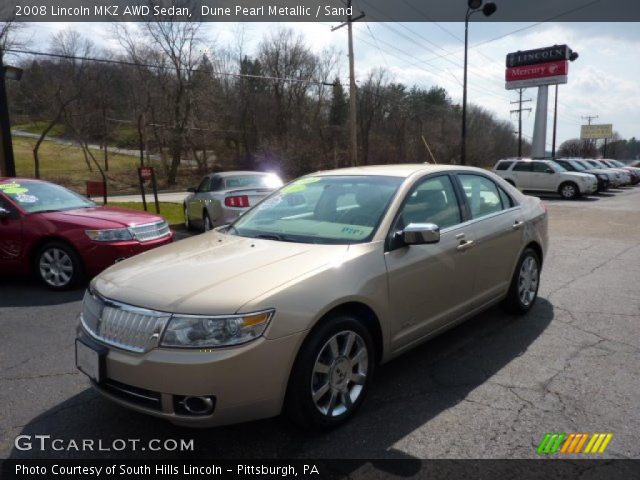 2008 Lincoln MKZ AWD Sedan in Dune Pearl Metallic