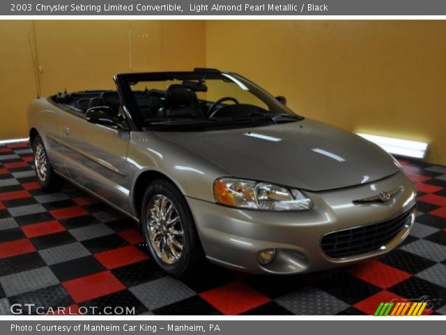 2003 Chrysler Sebring Limited Convertible in Light Almond Pearl Metallic