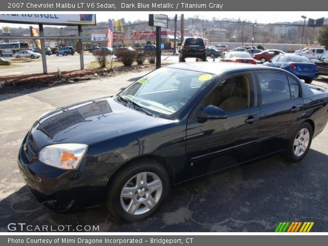 2007 Chevrolet Malibu LT V6 Sedan in Dark Blue Metallic