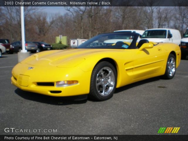 2003 Chevrolet Corvette Convertible in Millenium Yellow