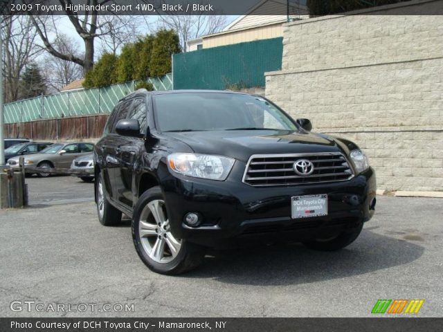 2009 Toyota Highlander Sport 4WD in Black