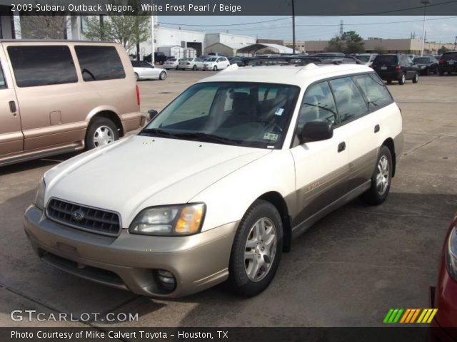 2003 Subaru Outback Wagon in White Frost Pearl