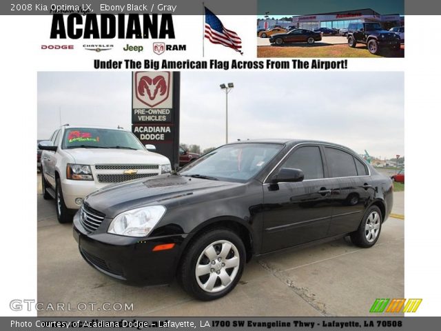 2008 Kia Optima LX in Ebony Black