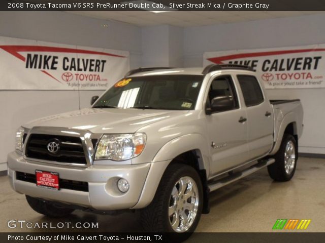 2008 Toyota Tacoma V6 SR5 PreRunner Double Cab in Silver Streak Mica