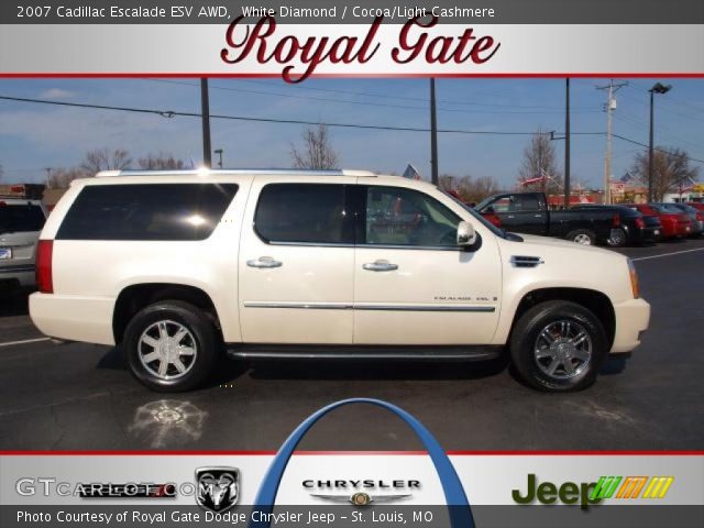 2007 Cadillac Escalade ESV AWD in White Diamond