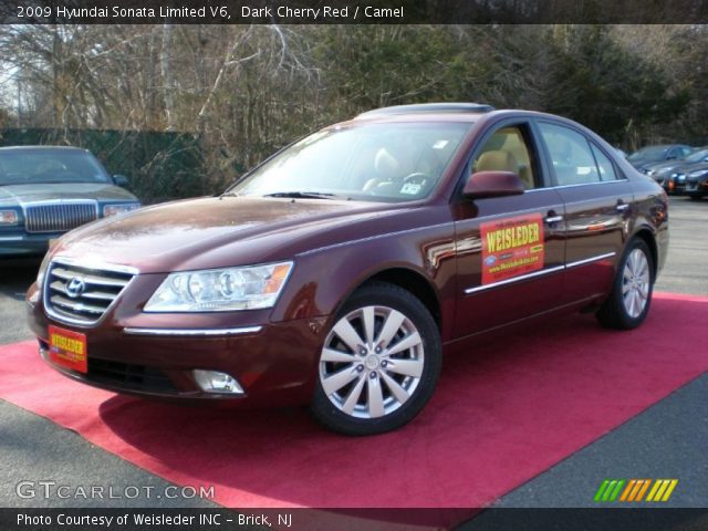 2009 Hyundai Sonata Limited V6 in Dark Cherry Red