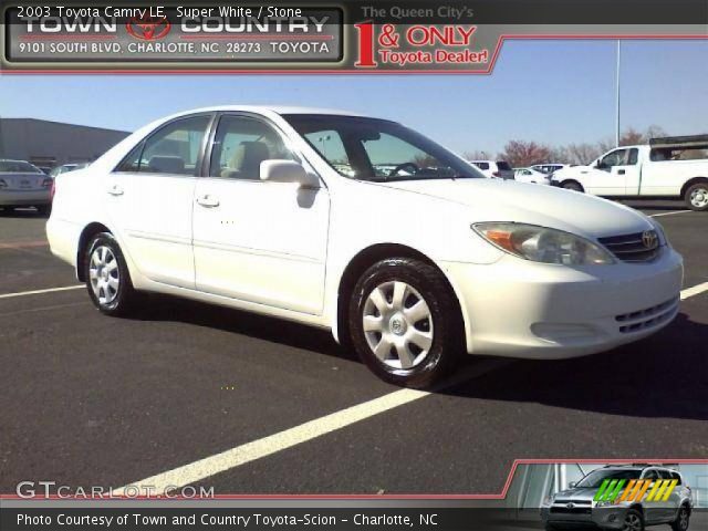 2003 Toyota Camry LE in Super White