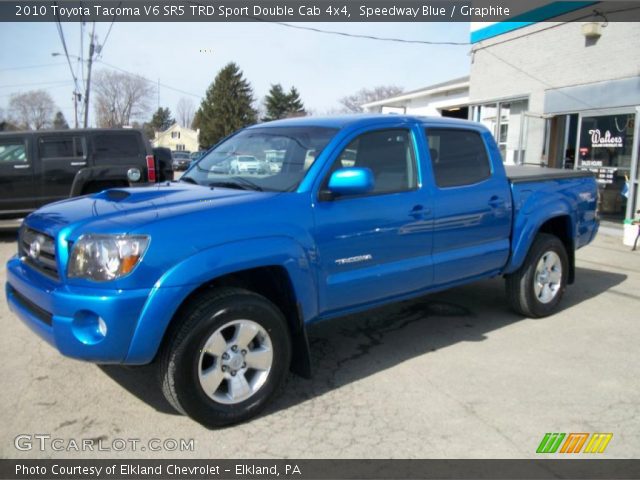 2010 Toyota Tacoma V6 SR5 TRD Sport Double Cab 4x4 in Speedway Blue