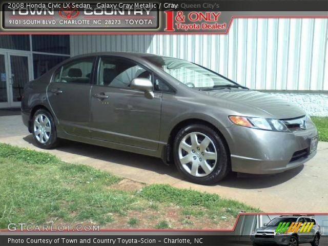 2008 Honda Civic LX Sedan in Galaxy Gray Metallic