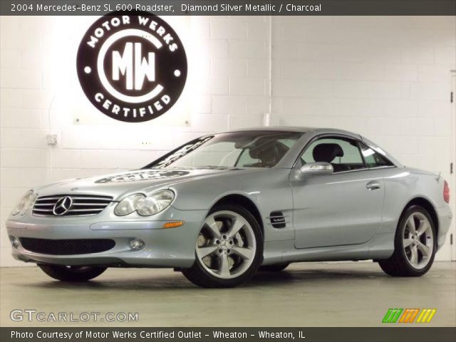 2004 Mercedes-Benz SL 600 Roadster in Diamond Silver Metallic