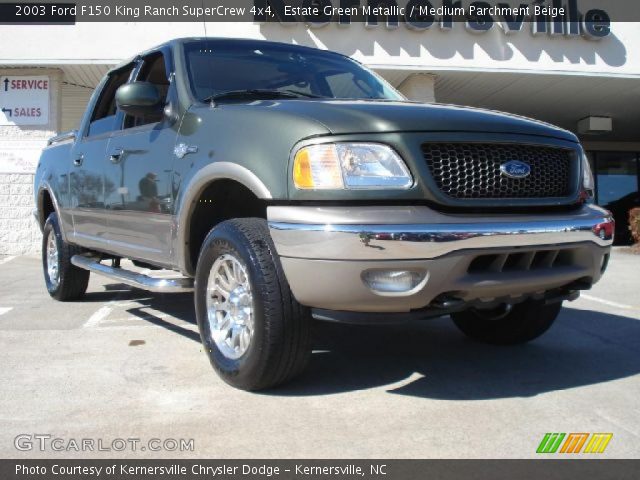 2003 Ford F150 King Ranch SuperCrew 4x4 in Estate Green Metallic