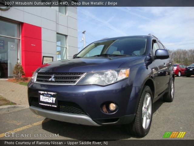 2007 Mitsubishi Outlander XLS 4WD in Deep Blue Metallic