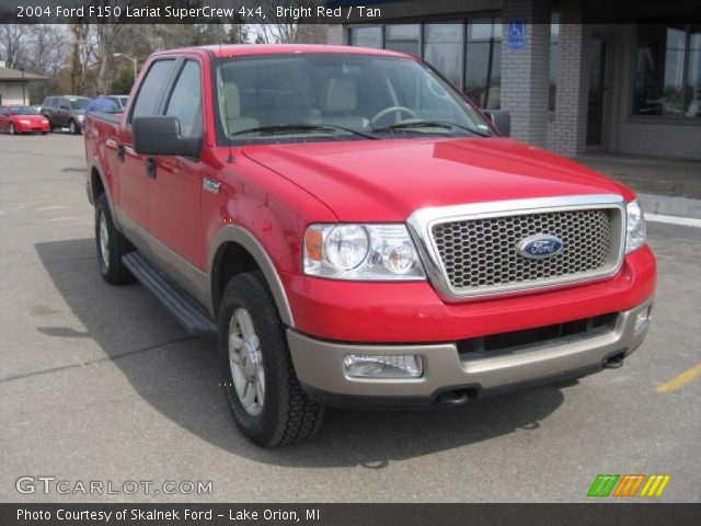 2004 Ford F150 Lariat SuperCrew 4x4 in Bright Red