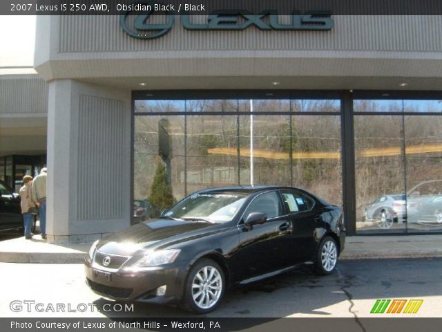 2007 Lexus IS 250 AWD in Obsidian Black