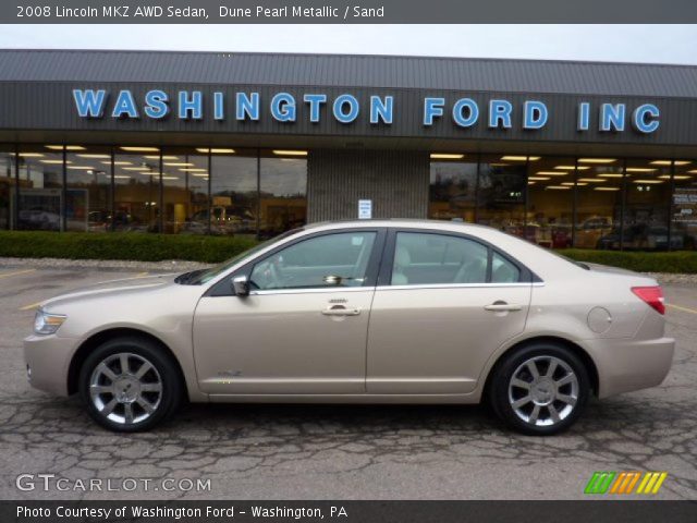 2008 Lincoln MKZ AWD Sedan in Dune Pearl Metallic
