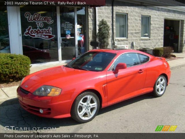 2003 Hyundai Tiburon GT V6 in Rally Red