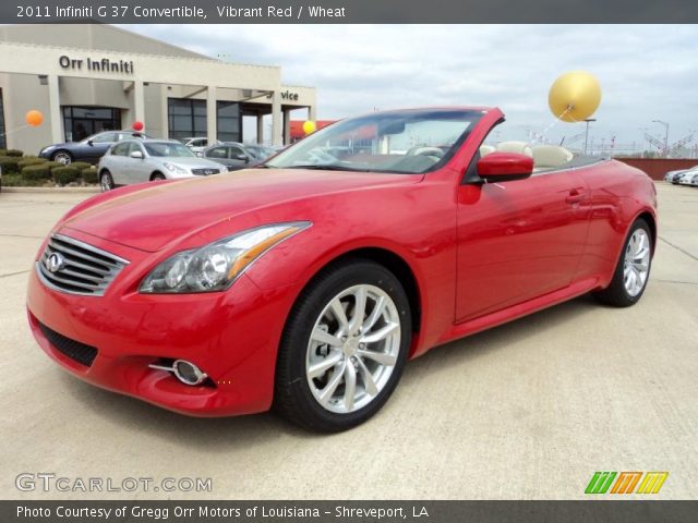 2011 Infiniti G 37 Convertible in Vibrant Red