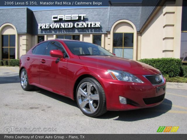 2006 Lexus IS 350 in Matador Red Mica
