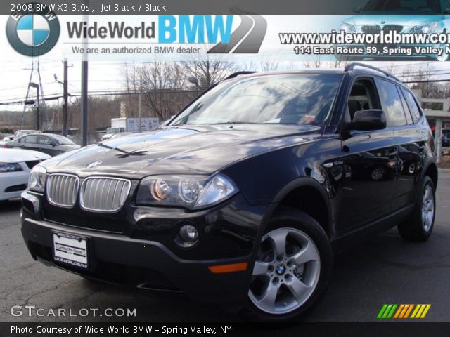2008 BMW X3 3.0si in Jet Black