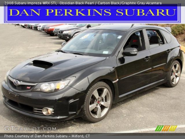 2008 Subaru Impreza WRX STi in Obsidian Black Pearl