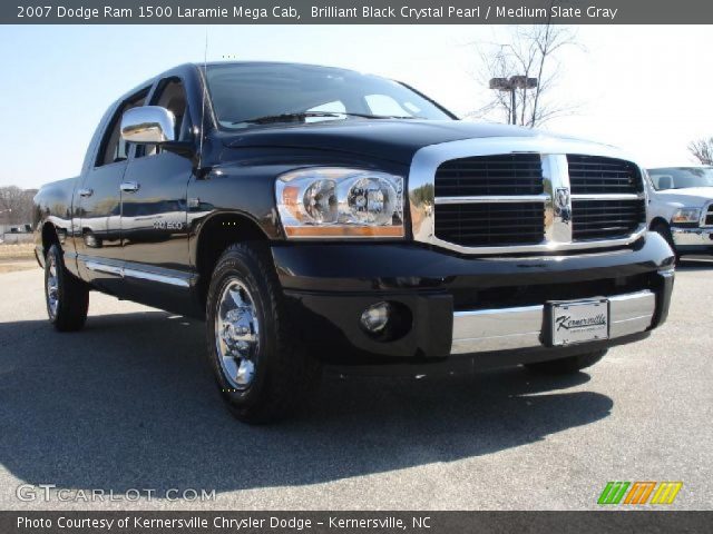 2007 Dodge Ram 1500 Laramie Mega Cab in Brilliant Black Crystal Pearl