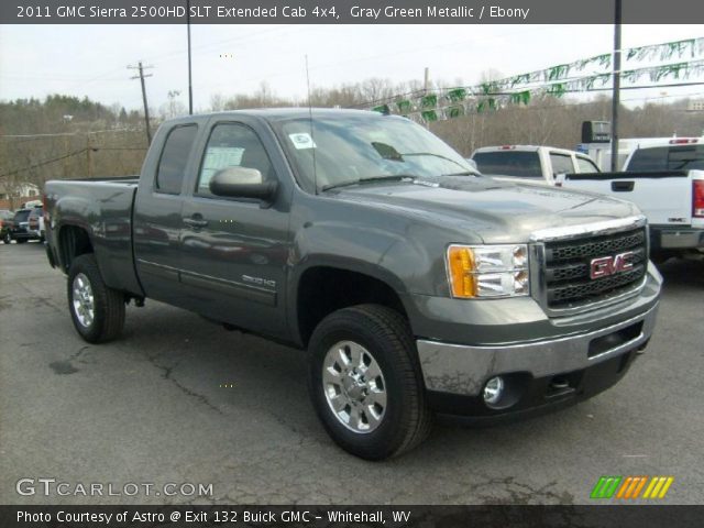 2011 GMC Sierra 2500HD SLT Extended Cab 4x4 in Gray Green Metallic